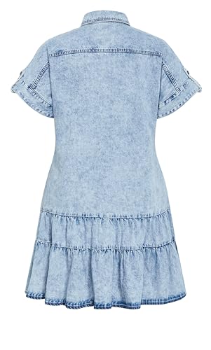 Image of City Chic Women's Plus Size Dress - Denim Layla