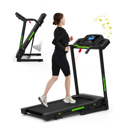 Image of Foldable Treadmill for Home & Apartment, 3.5HP Motor, 330LBS Capacity, 12 Pre-Set Programs, Hydraulic Folding, Ultra-Quiet Running & Space-Saving Compact Design