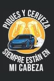  Carreras Aceleración Automóviles Cerveza - Drag Racing Cuaderno De Notas: Formato A5 I 110 Páginas I Regalo Como Diario Planificador O Agenda