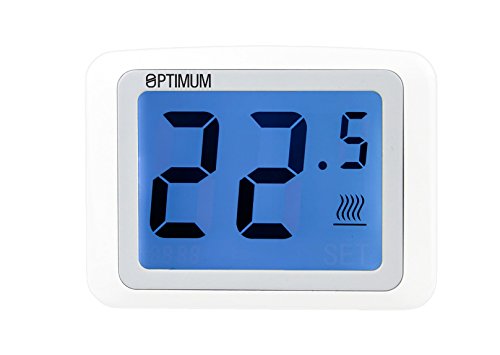 Optimum OP Touch Screen Room Thermostat, 230 V, White : Amazon.co.uk: DIY u0026  Tools