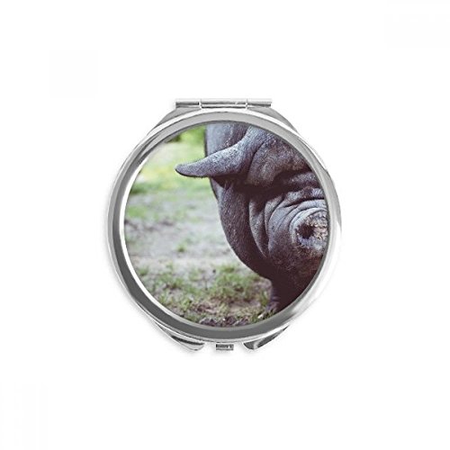 Miroir rond maquillage animaux sauvages dans votre sac à main de voyage
