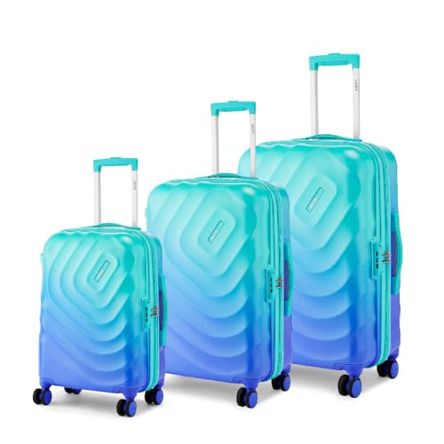 Image of Safari Select Haze 8 Wheels Set of 3 Trolley Bags Hard Case Polycarbonate Luggage, TSA Lock, Anti Theft Securi Zipper, Organized Interior, Suitcase for Travel, Trolley Bags for Travel, Splash