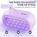 LET'S RESIN UV Light,Two-Sided Longer time Setting(2m,3m,5m) UV Lamp with Single Head Adapter, Large Size 36 Beads LED Light for Resin Curing, Resin Molds,DIY Craft Decor(Purple)