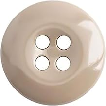50 Pcs Khaki Pant Buttons 0.7 inch Industrial Buttons for Sewing 27L 4 Hole Sewing Round Plastic Replacement Bulk Ideal for Pant Uniform Pants Jeans Jacket Skirt Shorts Craft DIY Art Decorative