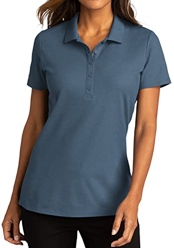 Joe's USA Ladies Easy Care Polo Shirts-XL-RegattaBlue