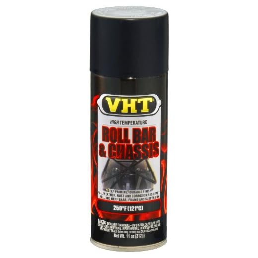 VHT ESP671007 Satin Black Roll Bar and Chassis Paint Can - 11 oz.