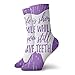 Produktbild EU Lächeln, während Sie noch Zähne haben Zahnmedizin Zahnpflege Motivationszitat Zahnarzt Lustige Teen's bunt gemusterte Crew Socken