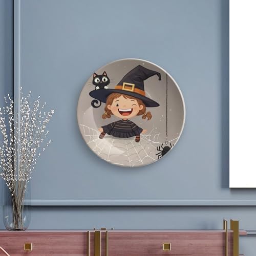 Assiette décorative en céramique pour meuble vide avec présentoir