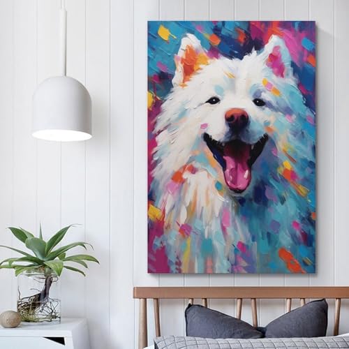 Affiche samoyède mignon pour décorer une chambre à coucher cocooning - 5