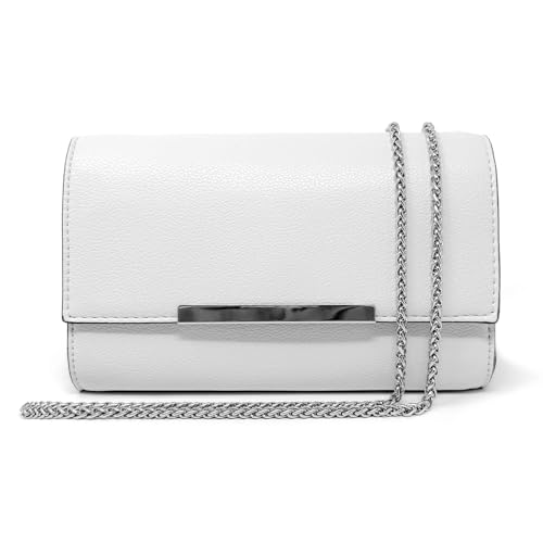Image of AFKOMST Clutch Purses for Women Small Convertible Wristlet and Evening Bag | Vegan Leather, Fits 6.7-inch Phone /Passport, Versatile for Formal Events /Prom /Wedding /Cocktail /Night Out /Daily Use