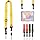 FIEIL Adjustable Shoulder Strap, Nylon Camera Strap, Comfortable Neck Strap for iPad, Cellphone Tablet, Camera, Laptop, Binocular, Luggage Bag (Bright Yellow Universal Lanyard)