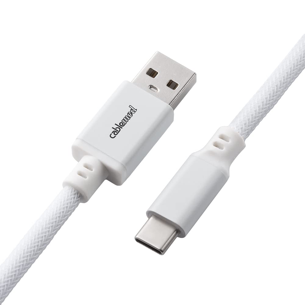 Amazon | CableMod Pro Straight Keyboard Cable (Glacier White, USB