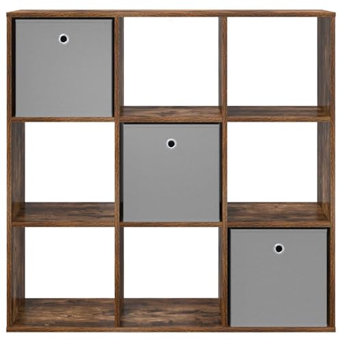 Mueble de roble ahumado 102 x 31 x 99,5 cm con cajones amplios 7