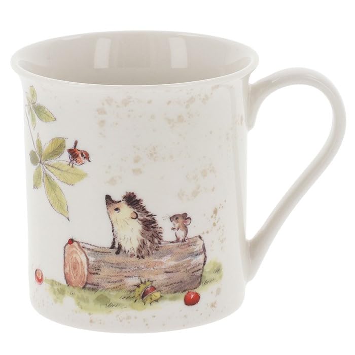 Joe DaviesJoe Davies Fine China Boxed Mug - Bucklebury Wood Hedgehog Design - Cute Animal Themed Gift for Him/Her