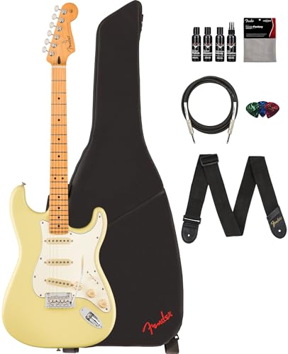 Fender Player II Stratocaster - Hialeah Yellow Bundle with Gig Bag