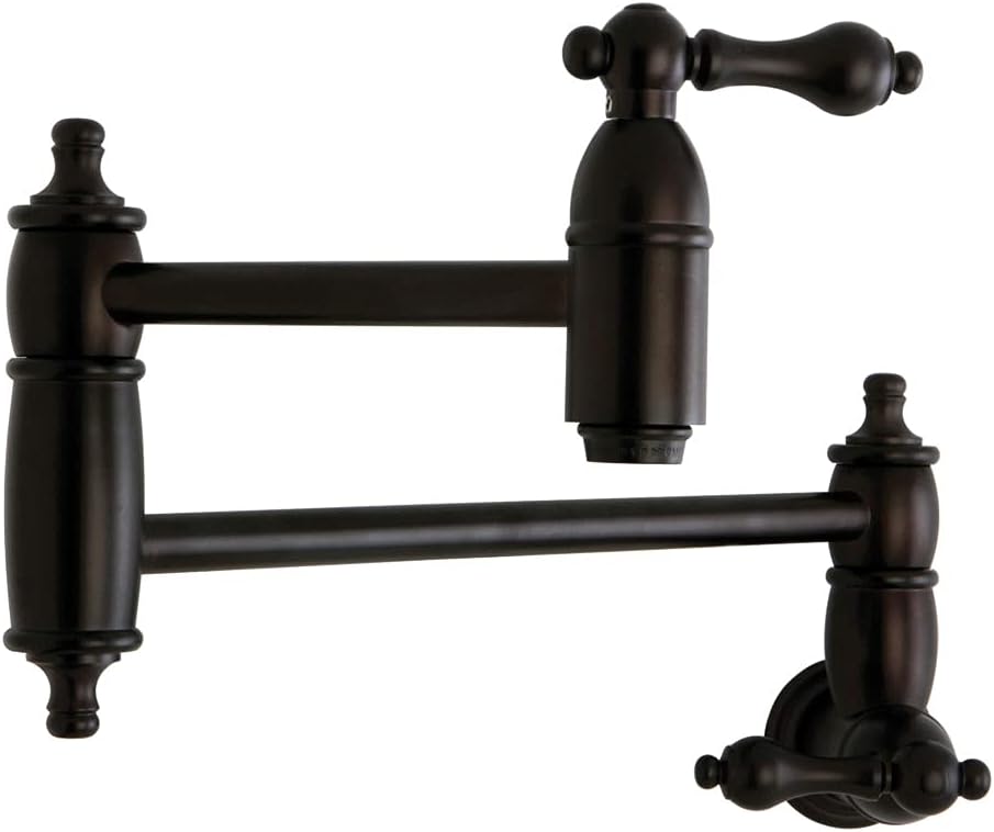 Best Cyber Deals 🔥 Kingston Brass KS3105AL Restoration Pot Filler, Oil Rubbed Bronze,8-1/8-Inch Spout Height