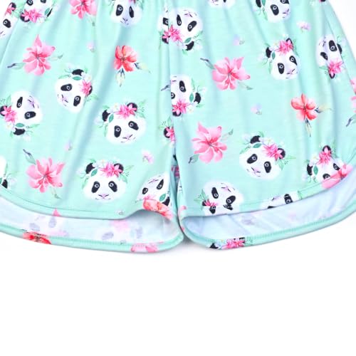Image of Mirawise Girls 3 Pc Pajamas Sleepwear Cotton Pjs Clothes Set 4-13 Years