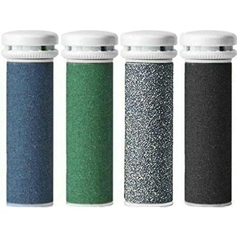 4 x CSL-TECH Mineral Compatible with Emjoi Pedi Mixed Grade Coarse Replacement Rollers Cover