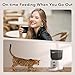 Olfjurk Automatic Dog & Cat Feeder, with Freshness Preservation, 4L Timed Cat Feeder with LCD Screen.Up to 6 Meals Per Day and 1-15 Portion for Cats & Dog (White)