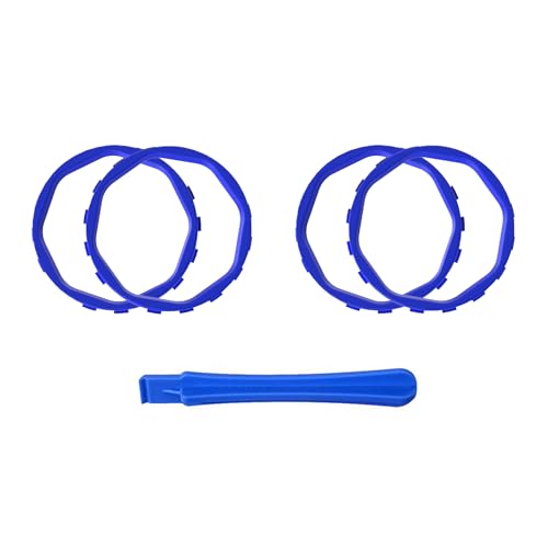 Image of Redesigned Replacement Octagonal Gated Sticks Accent Rings for Xbox Elite Series 2 Core, for Elite Series 2, for Xbox Elite, for eXtremeRate ASR Version Shell for Xbox Series X /S Controller - Blue