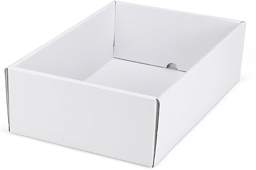 Paquete de 20 cajas de almacenamiento de cartón, cajas abiertas de 12 x 9 x 4 pulgadas, contenedores organizadores de piezas, cajas de archivos de