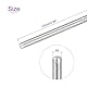 DMiotech 5 Stk. M3x100mm Vollgewindestange 304 Edelstahl Rechtsgewinde Stangenstangenbolzen Klemmen und U-Bolzen