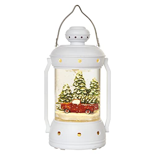 EMOS Dekorative LED-Weihnachtslaterne mit rotem Auto, warmweiß, für...