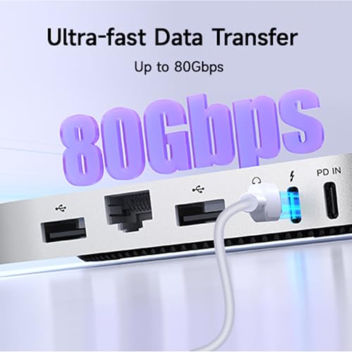 Image of 80Gbps Thunderbolt 5 Mate Mini-A Expansion Dock for Mac mini M1 /M2 /M3 /M4, Aluminum Alloy Stand with Dual M.2 PCIe SSD 16TB Storage Expansion, Complete Ports Including 2.5G LAN, USB 3.0, SD 4.0