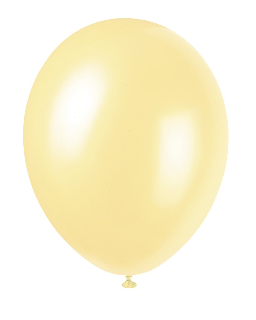 Premium Ivory Pearlized Balloons (30cm) Pack of 8 - Elegant Party Decorations