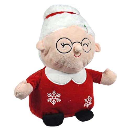 Vozinha Vó Mamãe Noel Vermelho Pelúcia De Natal 34Cms Brinquedo Decoração Enfeite Natalino