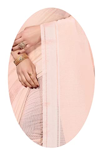 Image of Sidhidata Women's Kota Doria Cotton Manipuri Saree With Unstitched Blouse Piece (Rasbharii Free Size)