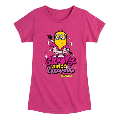 Despicable Me Minions - Groovy Since Forever - Toddler & Youth Girls Short Sleeve Graphic T-Shirt