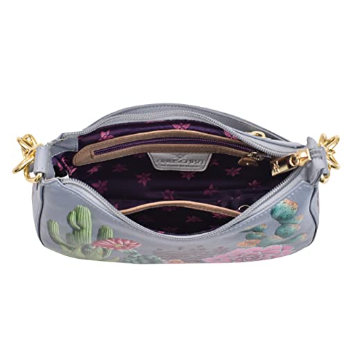 Image of Anuschka Women's Original Hand-Painted Genuine Leather Small Convertible Hobo