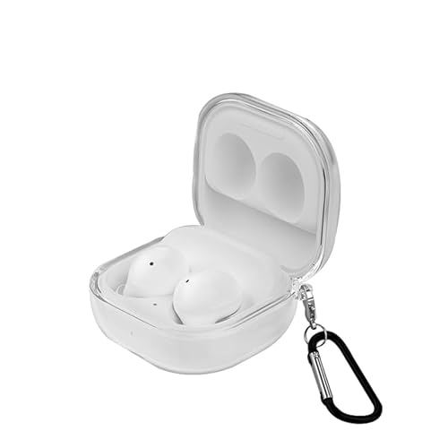 LUNBER-ARMOR�EFor Galaxy Buds4 �P�[�X Buds 4 Pro �N���A �J�o�[ ���� �ϏՌ� TPU �\�t�g �V���v�� �J���r�i�t�� �N���A�P�[�X �ی�J�o�[ ������� For �M�����N�V�[�o�b�Y4 / �o�b�h4 �v��(�N���A)