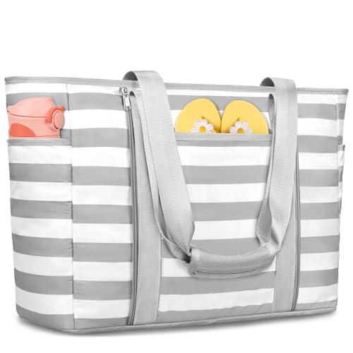 Image of Extra Large Beach Bags for Women Waterproof Sandproof Beach Tote Bag