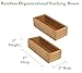 Lipper International 8180S Bamboo Wood Stacking Drawer Organizer Box, 3