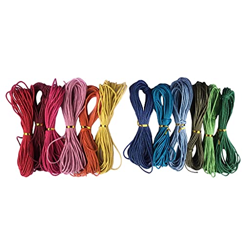 Cordon macramé de 2mm pour fabriquer des bijoux d'été colorés