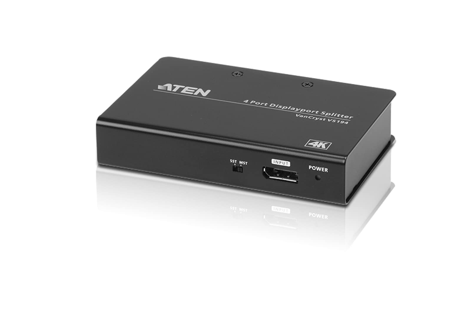 ATEN True VS192 Répartiteur DisplayPort 4K 2 Ports, 4096 x 2160/3840 x 2160 @ 60 Hz, Prend en Charge Le Mode MST/Extend et Le Mo