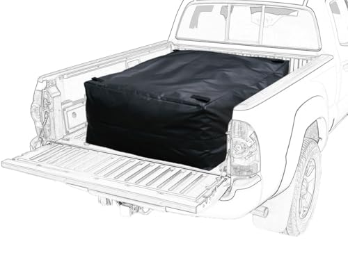 SENYAZON Truck Bed Cargo Bag, Waterproof Pickup Bed Storage, Vehicle Soft-Shell Cargo Carriers, 26 Cubic Feet (51''x40''x22'') Heavy Duty Cargo Bag with 4 Adjustable Bungee Cords