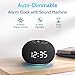Reacher Auto-Dimmable Alarm Clock Sound Machine with Night Light, 20 Soothing Sounds, LED Digital Display, Sleep Timer, Adjustable Volume, Small White Noise Maker for Office, Travel