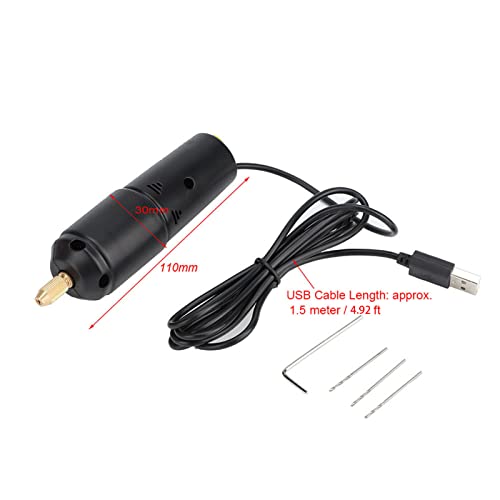 Mini Taladro Eléctrico Portátil USB 5V Negro miniatura 6