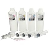 Kit de recharge composé d'encre, de seringues et de gants