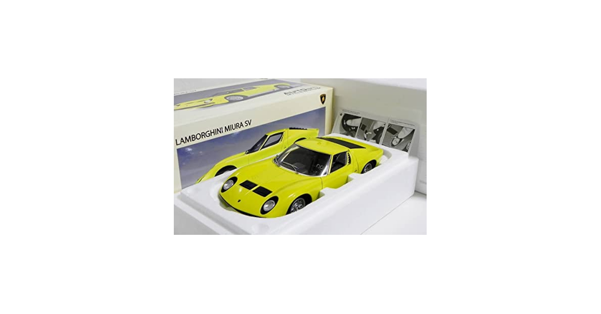 1/18 オートアート ランボルギーニ ミウラ SV イエロー Amazon | オートアート 1/18 ランボルギーニ ミウラ SV イエロー
