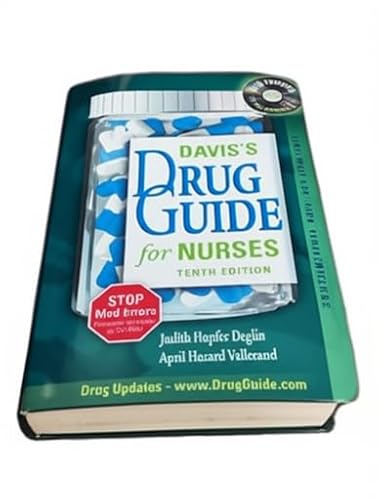 Davis`s Drug Guide for Nurses 10th edition by j... 0803614551 Book Cover