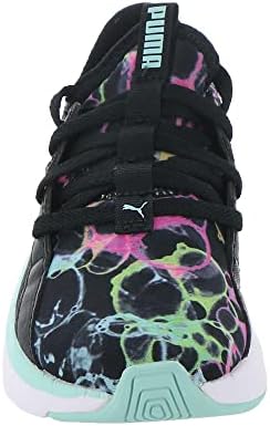 PUMA Soft Sophia Sneaker, Black-Island Paradise, 12 US Unisex Little Kid | Image 4