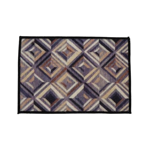 Image of HUES & SHADES Coir Door Mat for Outdoor Entrance - [37 x 57 cm] | Natural Coconut Fiber Brush Mat for Shoes Cleaning, Heavy Duty Non-Slip Doormat for Front Porch, Patio, Entryway (Urban Prism)