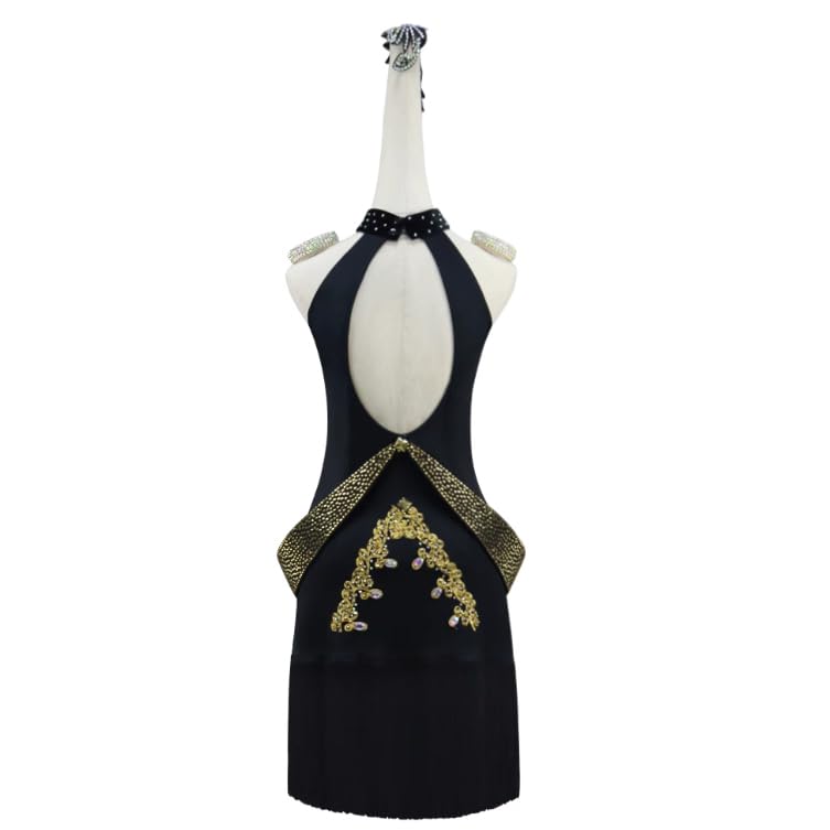Vestiti da ballo latino senza spalline da donna Cha Cha Dancing Outfit Tango Dancing Gonne da competizione Sala da ballo Abiti da ballo