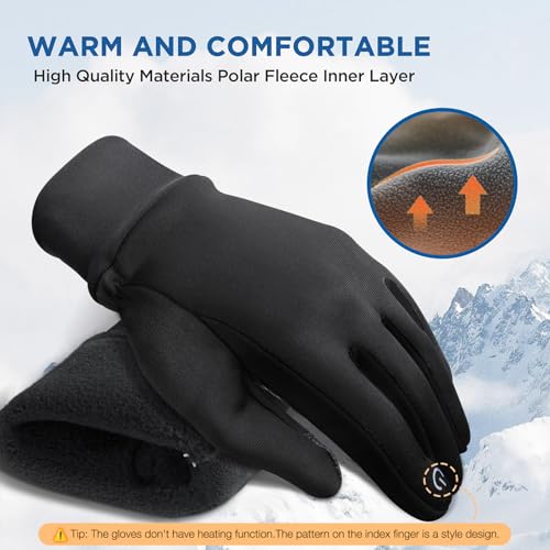 Image of SIMARI Kids Winter Gloves Touchscreen Water-Resistant Warm Thermal for Boy Girl Toddler Cycling Running Ski Snow Cold Weather