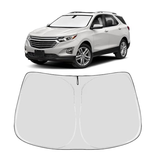 Image of Proadsy 2026 Upgrade Front Windshield Sunshade Foldable Sun Shade Protector Custom Fit /Chevy Equinox 2017-2024 Accessories