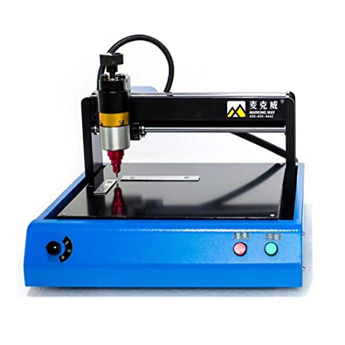 110V 400W Electric Metal Marking Machine Jewelry Engraving Machine Tools Steel Plate Tag Making Tool Engraving Machine for Industrial Nameplate Dog Tag Steel Id Card Plastic Stainless Engraving